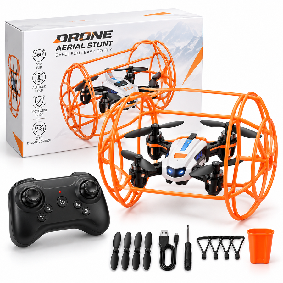 Toy Drone mit Schutzkäfig & Fernbedienung